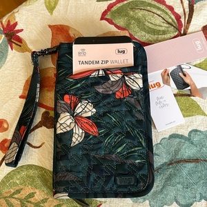 Lug Tandem SE RFID Wallet ~
Lily Teal New w/Tags